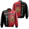 Budweiser Red Black Bomber Jacket V5