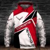Chevrolet Corvette Red White Pullover Hoodie
