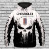 Chevrolet Camaro Punisher Skull Pullover Hoodie
