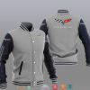 Chevrolet Corvette Gray Baseball Jacket