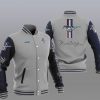 Ford Mustang Gray Baseball Jacket
