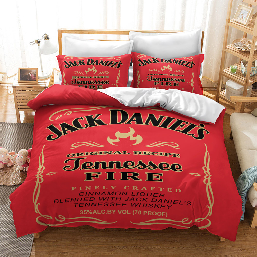 Jack Daniel’s Tennessee Fire Red Bedding Set Jack Daniel’s Tennessee Fire Red Bedding Set