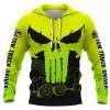 Car Lover – Tow Truck Driver Skull Custom Name Pullover Hoodie