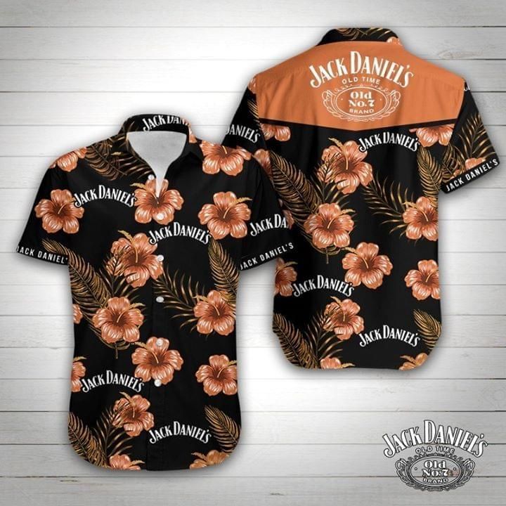 Jack Daniel’s Floral Orange Hawaiian Shirt V2 Jack Daniel’s Floral Orange Hawaiian Shirt V2