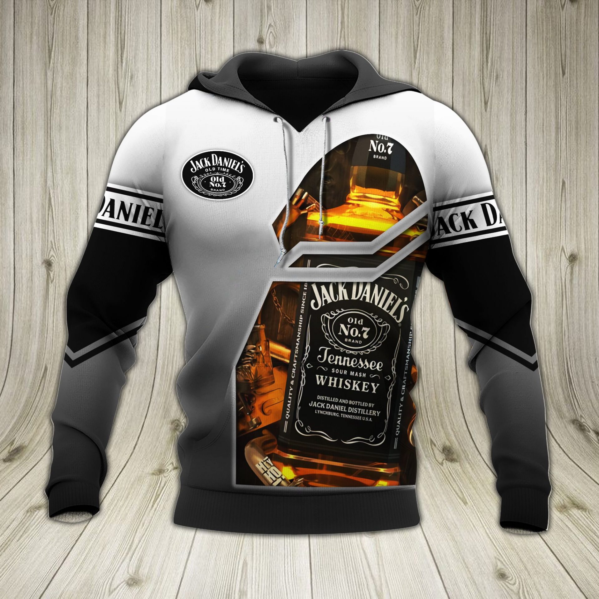 Jack Daniel’s Whiskey White Pullover Hoodie Jack Daniel’s Whiskey White Pullover Hoodie