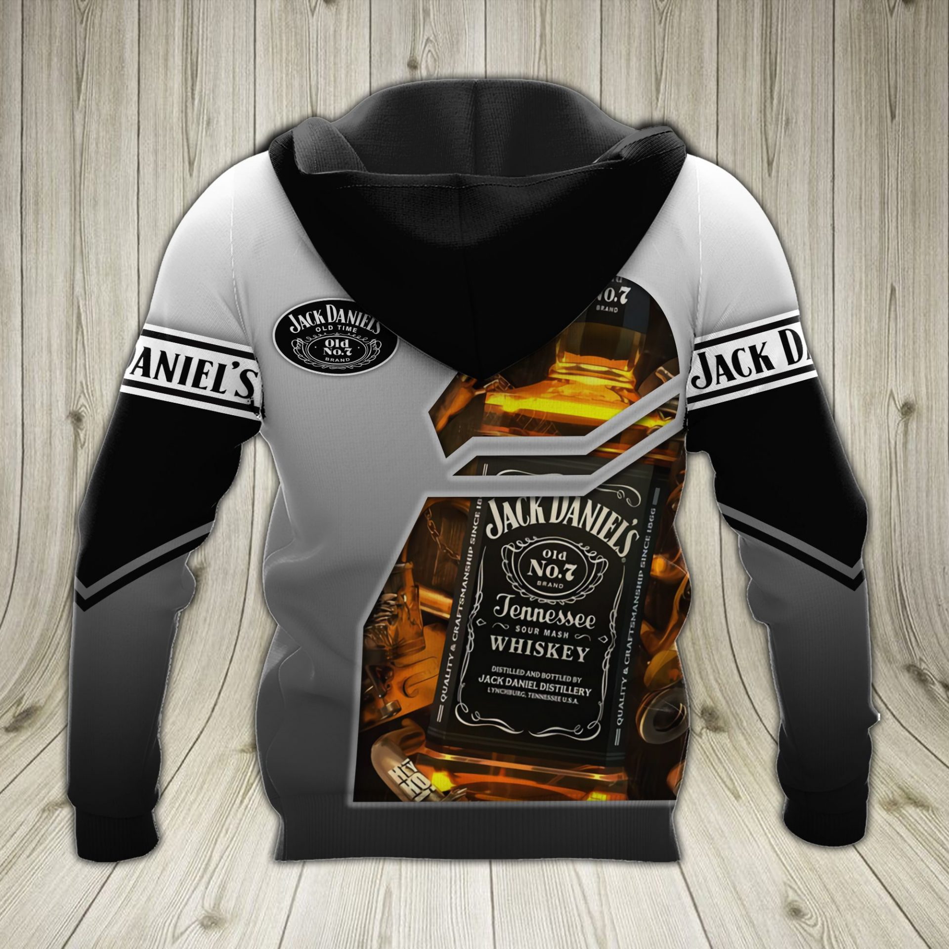 Jack Daniel’s Whiskey White Pullover Hoodie Jack Daniel’s Whiskey White Pullover Hoodie