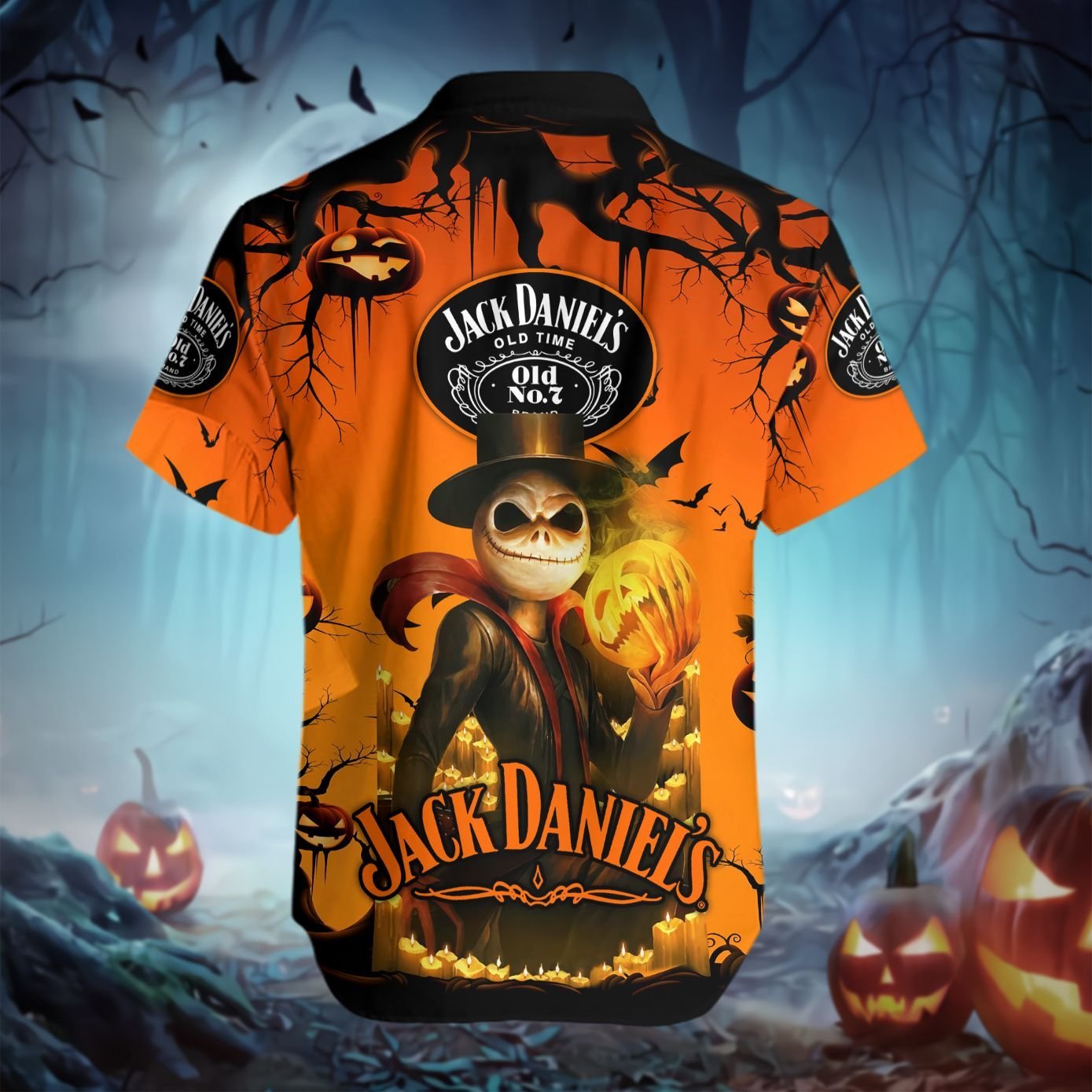 Jack Daniel’s Jack Skellington Halloween Hawaiian Shirt V2 Jack Daniel’s Jack Skellington Halloween Hawaiian Shirt V2