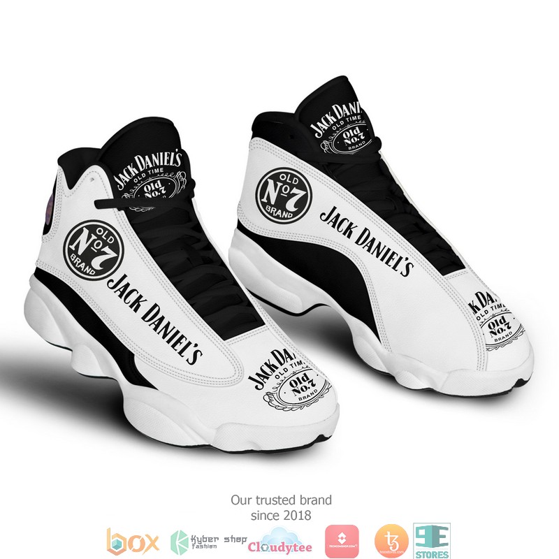 Jack Daniel’s Black White Air Jordan 13 Shoes Jack Daniel’s Black White Air Jordan 13 Shoes