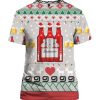 Budweiser Ugly Christmas Style Red Bottles T-Shirt