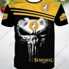 Bundaberg Rum Skull Yellow Black T-Shirt V3