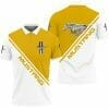 Ford Mustang Yellow White Split Polo Shirt V2