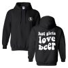 Beer Lover – HOT GIRLS LOVE BEER Black Pullover Hoodie