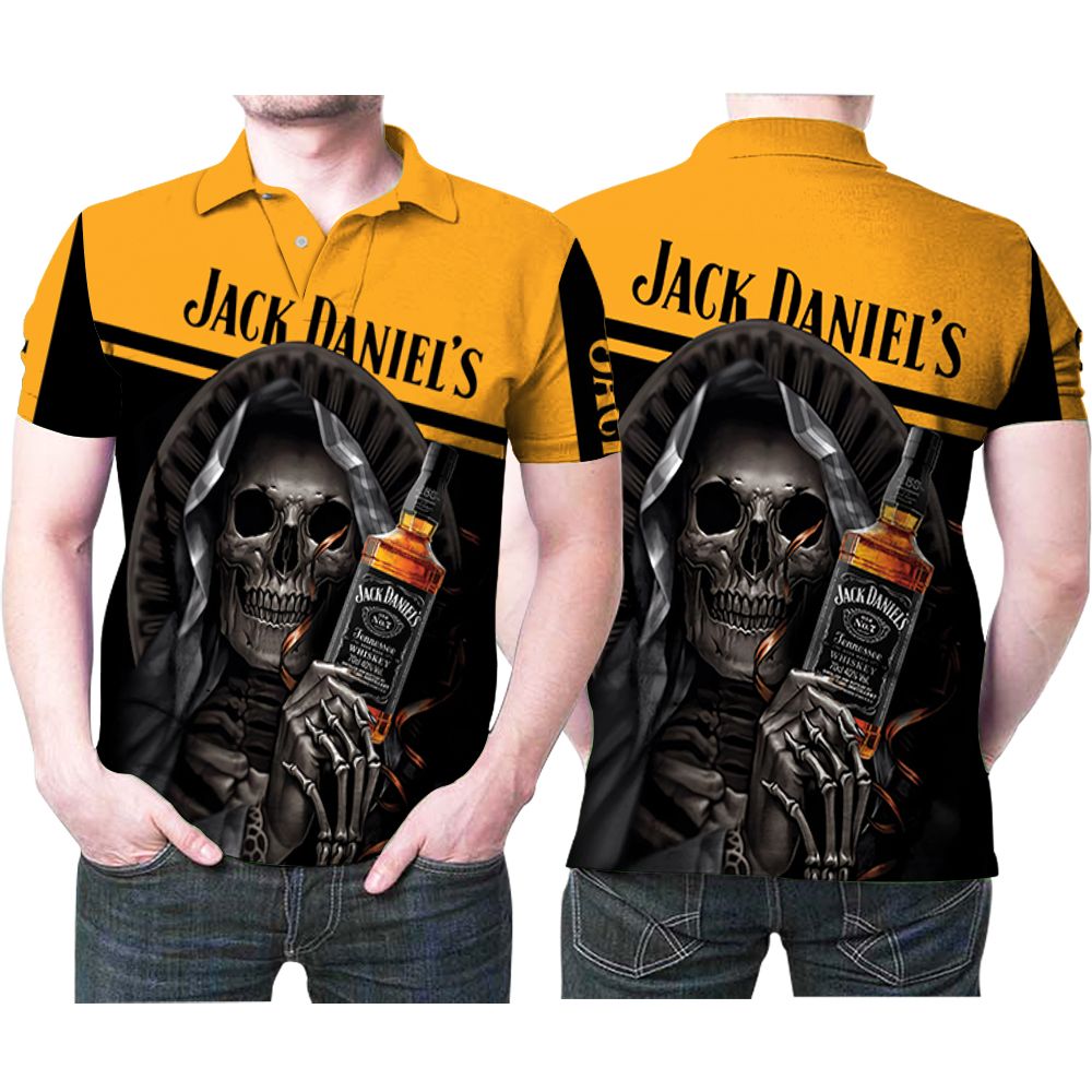 Jack Daniel’s Whiskey Skull Polo Shirt Jack Daniel’s Whiskey Skull Polo Shirt