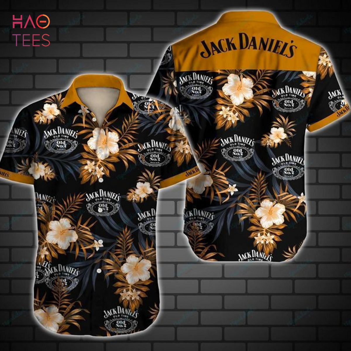 Jack Daniel’s Floral Orange Hawaiian Shirt V1 Jack Daniel’s Floral Orange Hawaiian Shirt V1