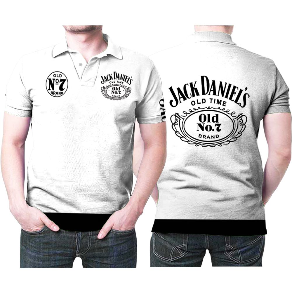 Jack Daniel’s Simple White Polo Shirt Jack Daniel’s Simple White Polo Shirt