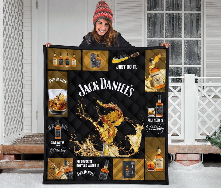 Jack Daniel’s All I Need Is Whisky Quilt Blanket Jack Daniel’s All I Need Is Whisky Quilt Blanket
