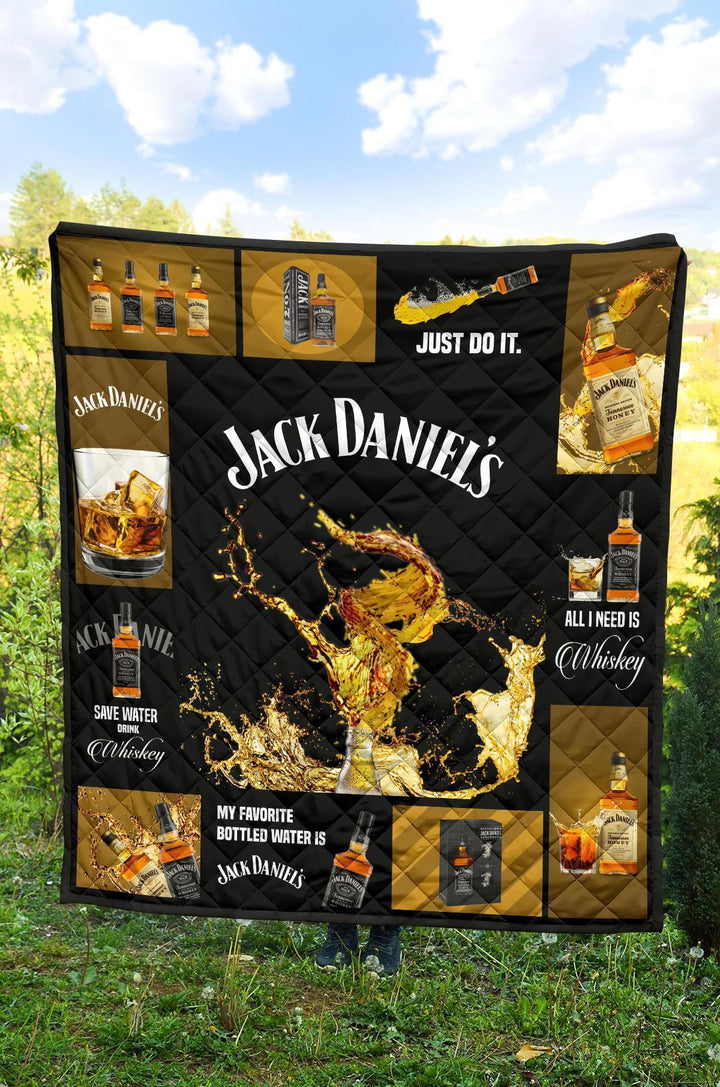 Jack Daniel’s All I Need Is Whisky Quilt Blanket Jack Daniel’s All I Need Is Whisky Quilt Blanket