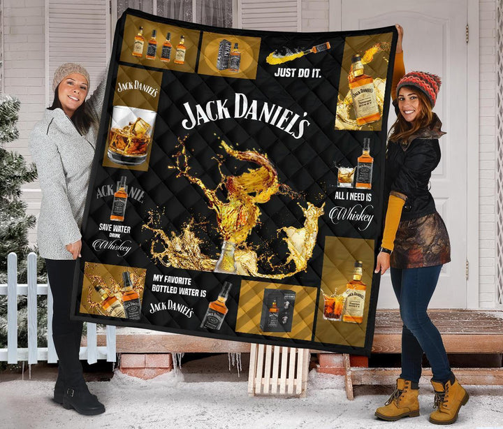 Jack Daniel’s All I Need Is Whisky Quilt Blanket Jack Daniel’s All I Need Is Whisky Quilt Blanket