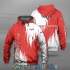 Chevrolet Corvette Red White Pullover Hoodie V6