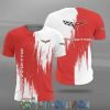 Chevrolet Corvette Red White T-Shirt V6