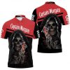 Captain Morgan Skull Red Polo Shirt