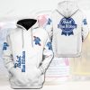 Pabst Blue Ribbon White Pullover Hoodie