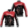 Captain Morgan Skull Red Baseball Jacket