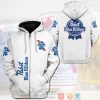 Pabst Blue Ribbon White Zip Up Hoodie