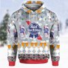 Pabst Blue Ribbon Ugly Christmas Pullover Hoodie