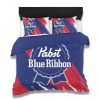 Pabst Blue Ribbon Blue Bedding Set