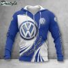 Volkswagen White Blue Zip Up Hoodie V2