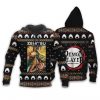 DEMON SLAYER Zenitsu Agatsuma Custom Christmas Zip Up Hoodie