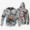 DEMON SLAYER Inosuke Hashibira Anime Mix Manga Zip Up Hoodie
