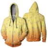 DEMON SLAYER Zenitsu Agatsuma Yellow Zip Up Hoodie