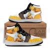 DEMON SLAYER Zenitsu Agatsuma Orange Air Jordan 1 High Sneakers