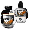 Volkswagen Orange Bus Zip Up Hoodie