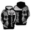 Lamb of God Black White Skull Pullover Hoodie