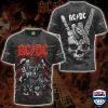 AC/DC Band Hand Skull T-Shirt