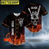 AC/DC Custom Name Hand Skull Baseball Jersey