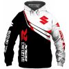 Suzuki Motorcycles Black White Pullover Hoodie