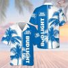 Bud Light White Coconut Blue Hawaiian Shirt