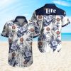 Miller Lite Tropical Flower Hawaiian Shirt V1