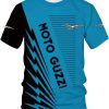 Moto Guzzi Blue Black T-Shirt