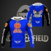 Royal Enfield Blue Zip Up Hoodie