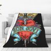 Bon Jovi Black Fleece Blanket