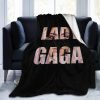 Lady Gaga Black Fleece Blanket