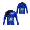 Bud Light Black Blue Zip Up Hoodie