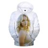 Britney Spears White Pullover Hoodie