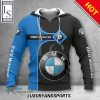 BMW Motorrad Blue Black Pullover Hoodie
