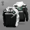 Benelli Black White Zip Up Hoodie